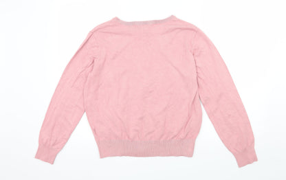 H&M Womens Pink  Knit Pullover Jumper Size 10