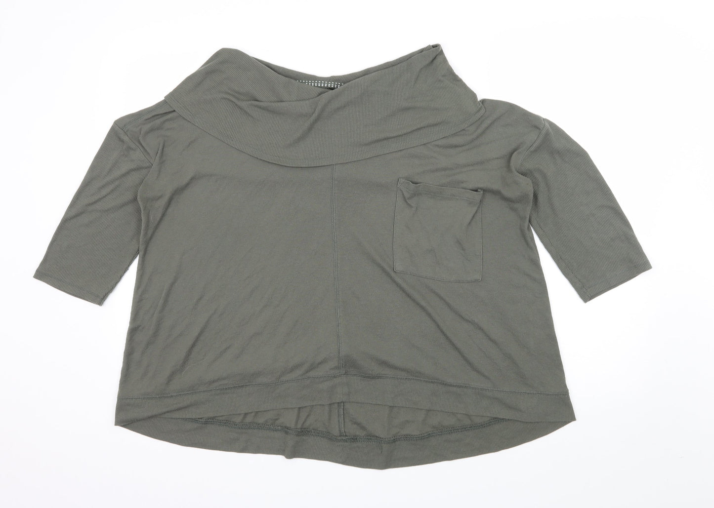 M&S Womens Green  Knit Pullover Jumper Size 14