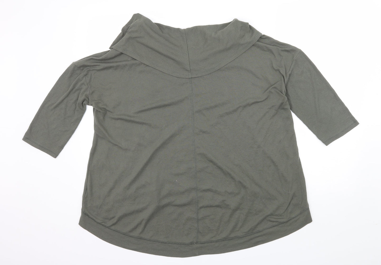 M&S Womens Green  Knit Pullover Jumper Size 14