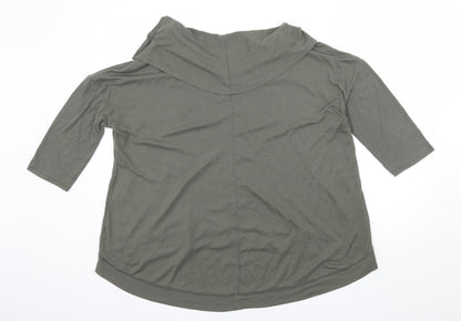 M&S Womens Green  Knit Pullover Jumper Size 14