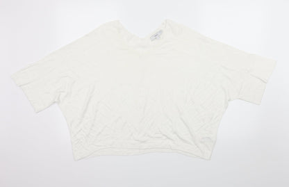 Womens UK Size S NEXT White Basic T-Shirt