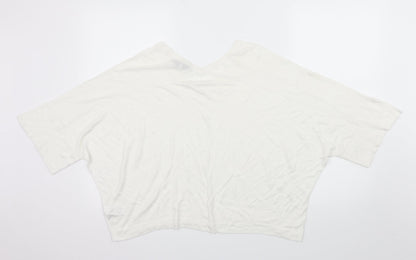 Womens UK Size S NEXT White Basic T-Shirt
