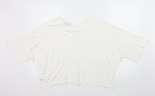 Womens UK Size S NEXT White Basic T-Shirt
