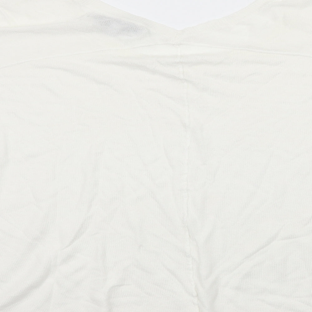 Womens UK Size S NEXT White Basic T-Shirt