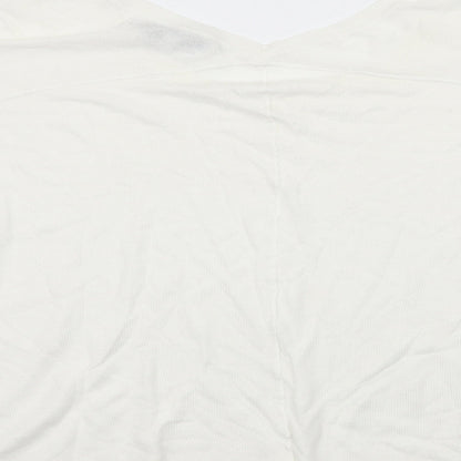 Womens UK Size S NEXT White Basic T-Shirt