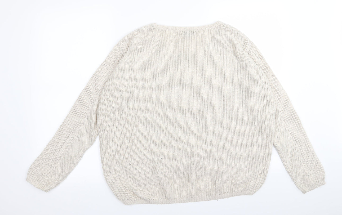 Topshop Womens Beige   Pullover Jumper Size 8