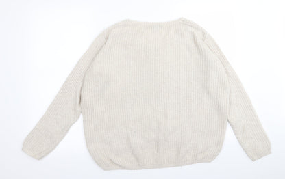 Topshop Womens Beige   Pullover Jumper Size 8