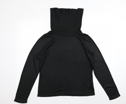 M&S Womens Black   Basic T-Shirt Size 16