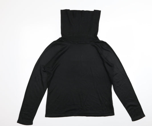 M&S Womens Black   Basic T-Shirt Size 16