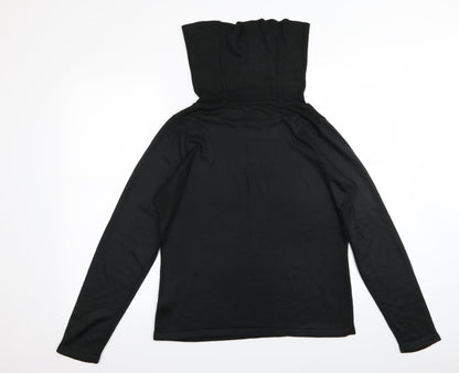 M&S Womens Black   Basic T-Shirt Size 16