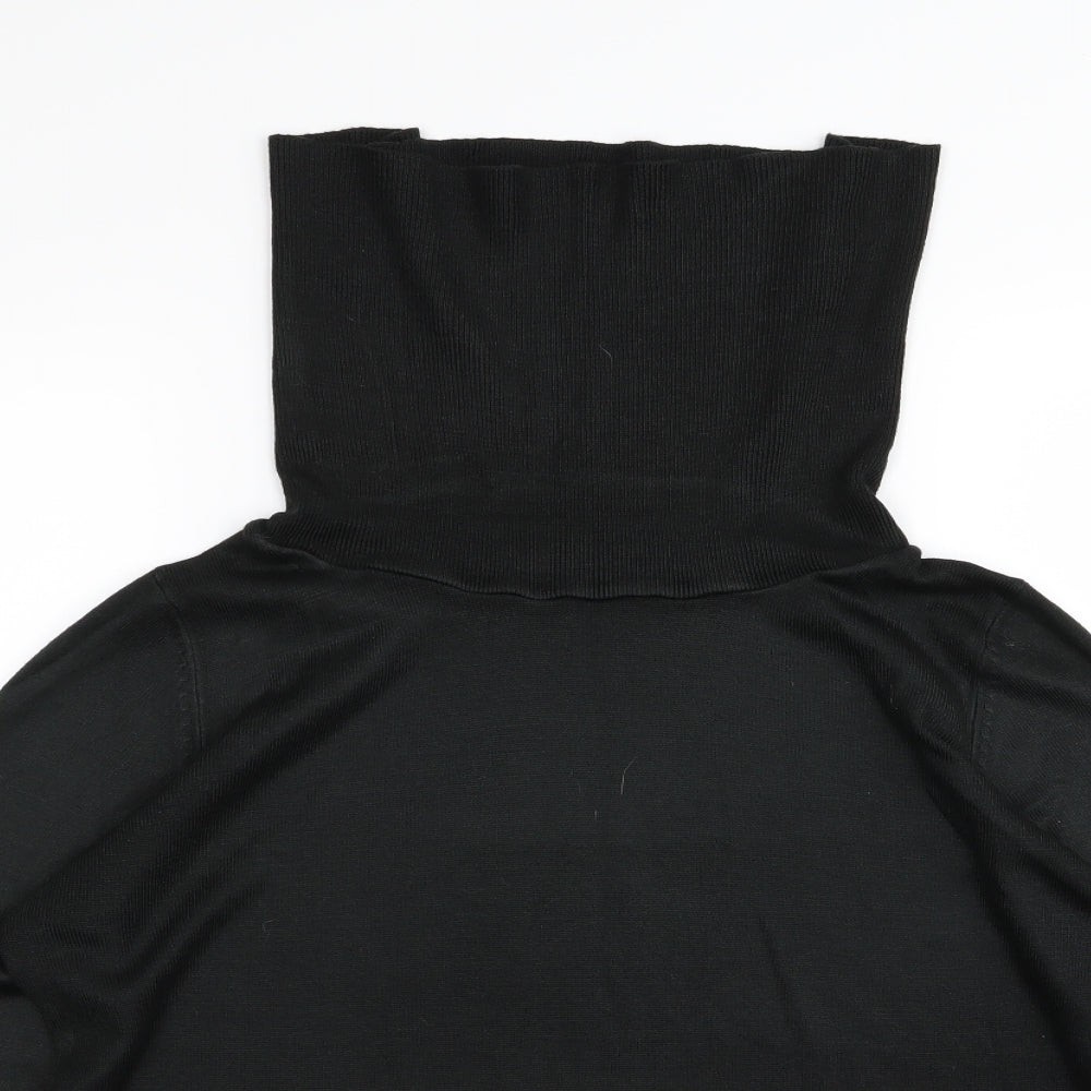 M&S Womens Black   Basic T-Shirt Size 16