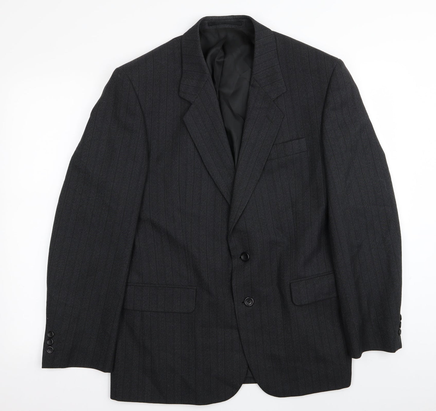 Mens UK Size 42 Varteks Regular Black Suit Jacket