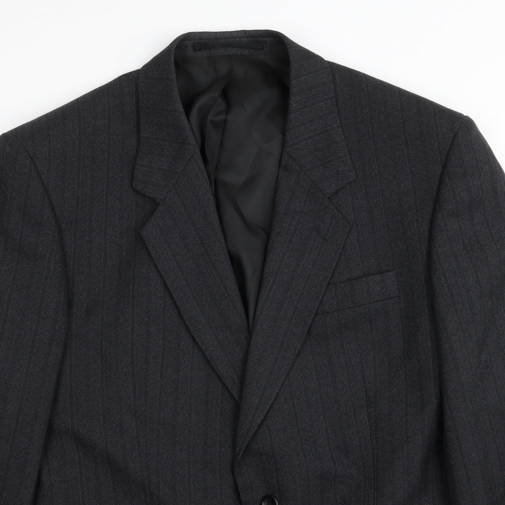 Mens UK Size 42 Varteks Regular Black Suit Jacket