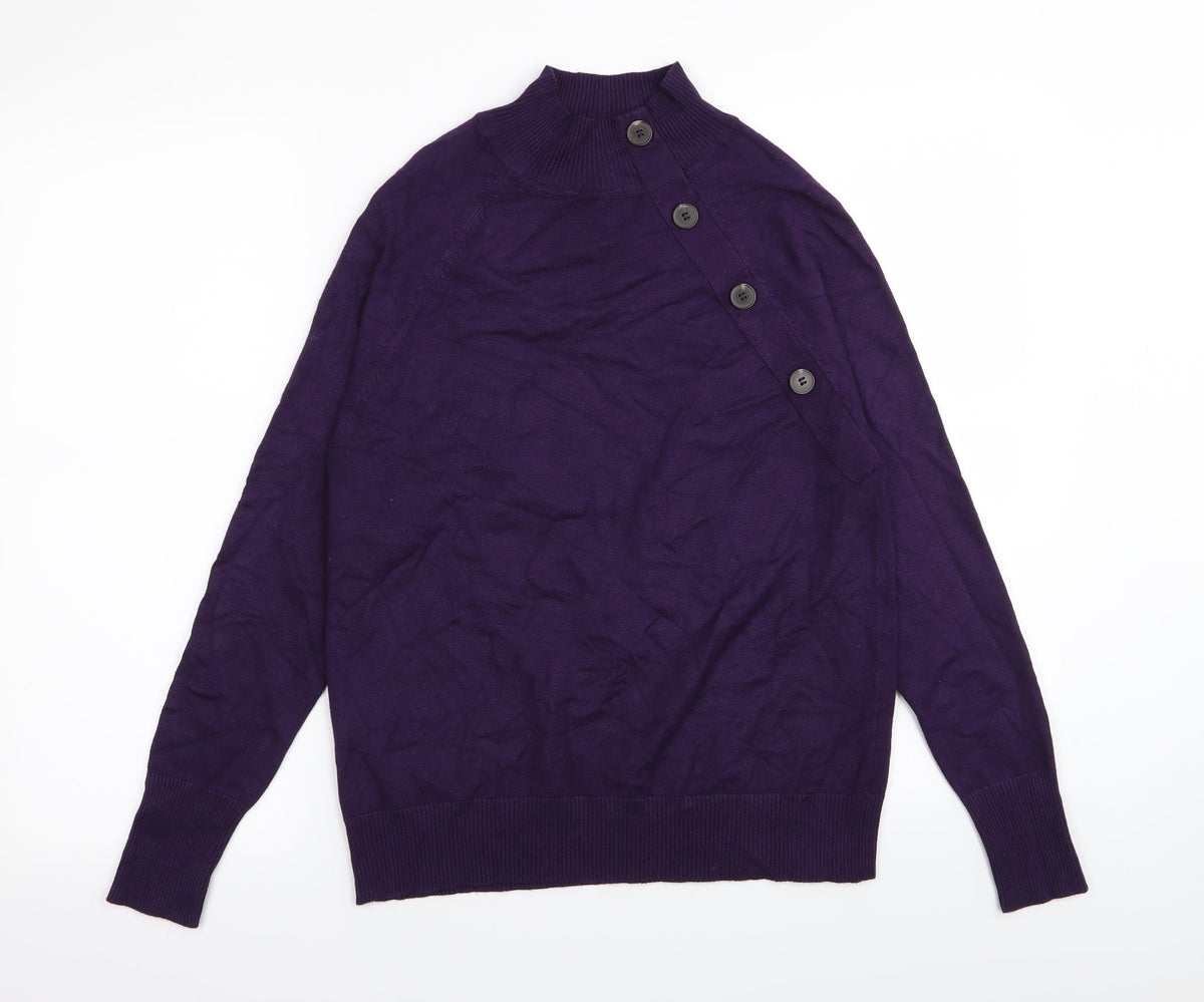 M&Co Womens Purple   Pullover Jumper Size 12