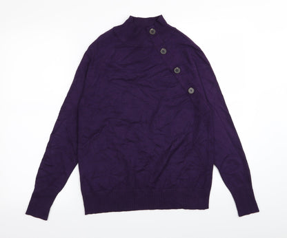 M&Co Womens Purple   Pullover Jumper Size 12