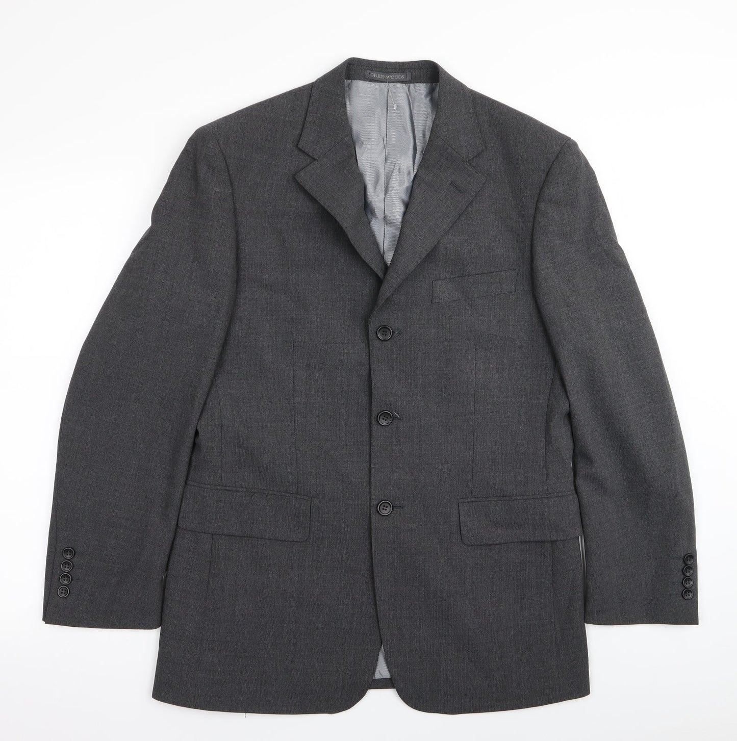 Mens UK Size 38 greenwoods Regular Grey Suit Jacket