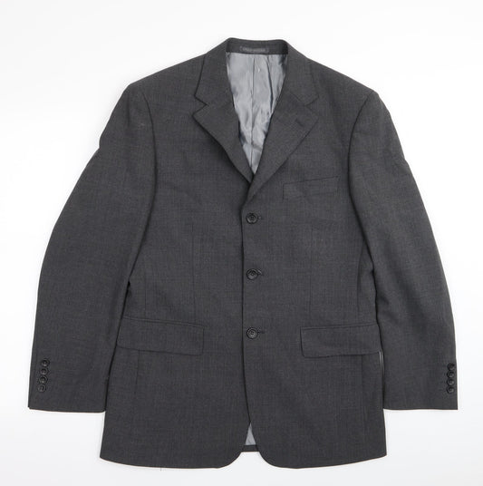 Mens UK Size 38 greenwoods Regular Grey Suit Jacket
