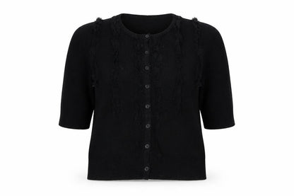mandolin Womens Black   Cardigan Jumper Size 16