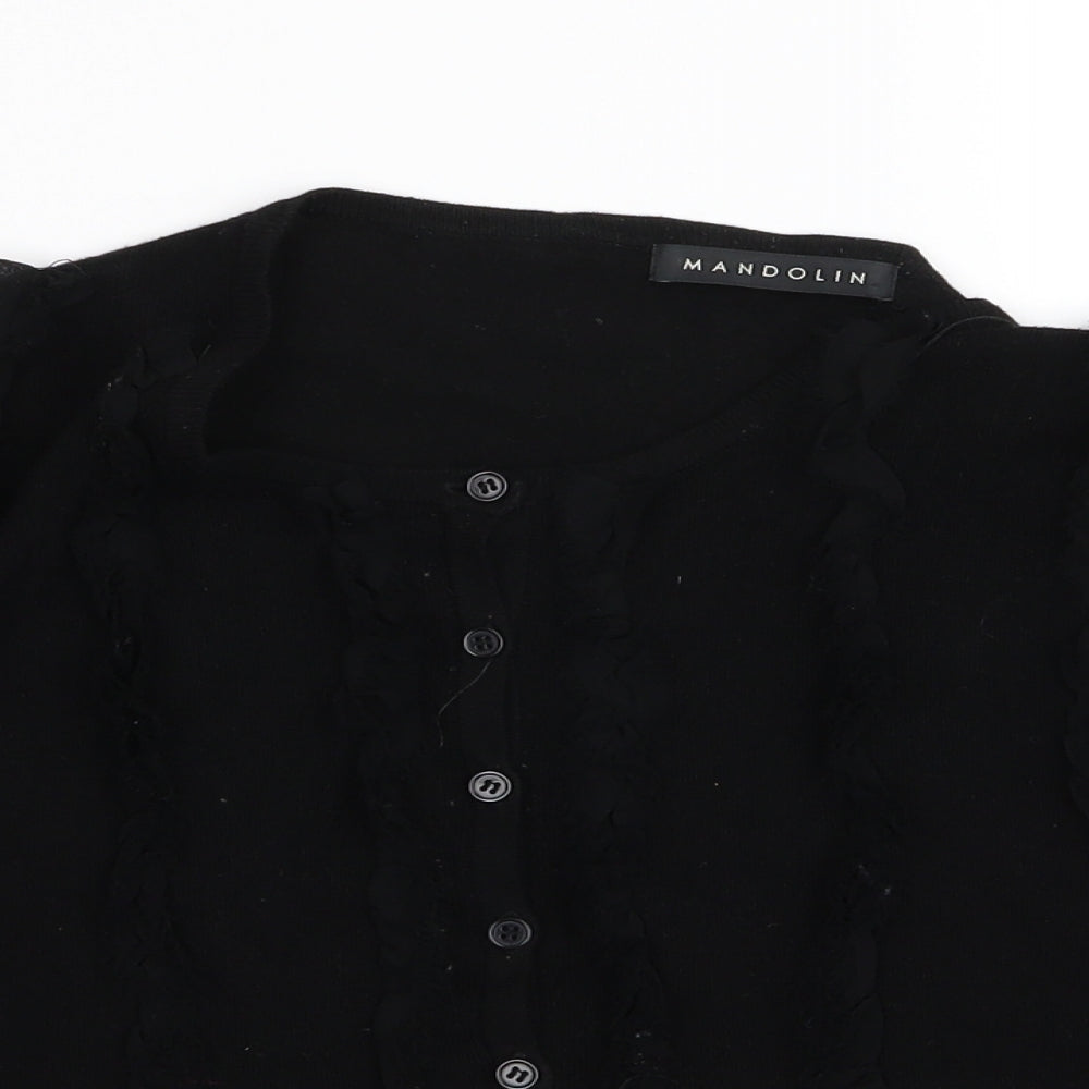 mandolin Womens Black   Cardigan Jumper Size 16