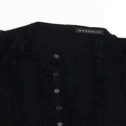 mandolin Womens Black   Cardigan Jumper Size 16