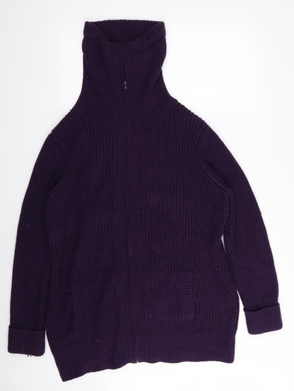 BHS Womens Purple   Full Zip Jumper Size 18