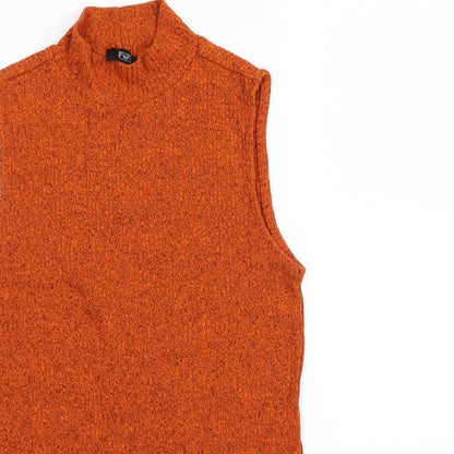 F&F Womens Orange   Basic T-Shirt Size 8