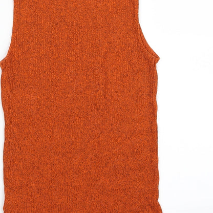 F&F Womens Orange   Basic T-Shirt Size 8