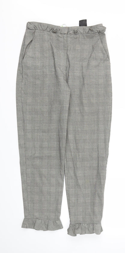 Womens UK Size 6 H&M Regular Fit Jogger Grey Trousers