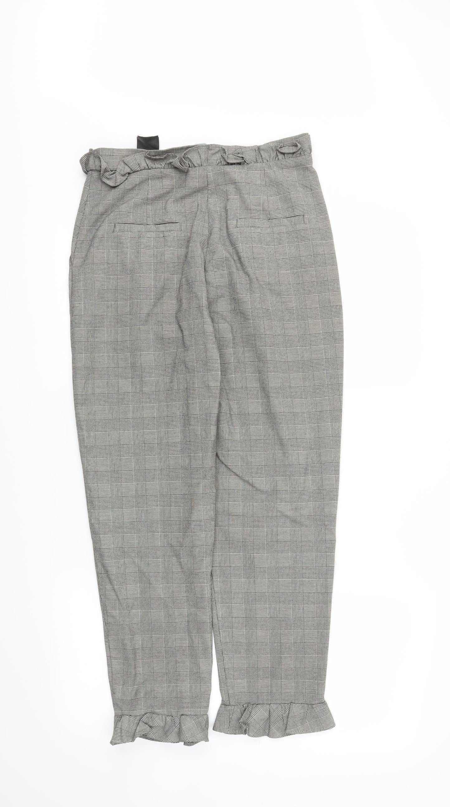 Womens UK Size 6 H&M Regular Fit Jogger Grey Trousers
