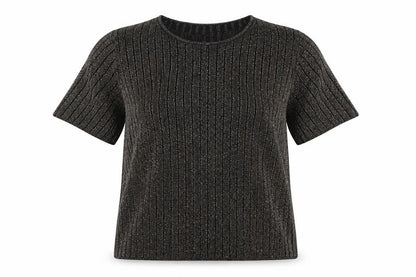Womens UK Size M Instyle Gold Basic T-Shirt