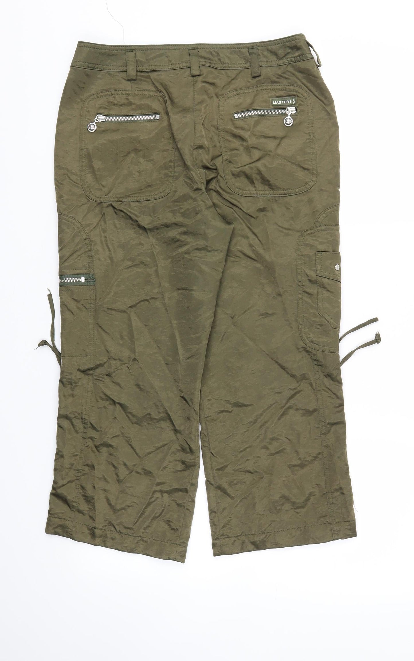 Masters Womens Green   Trousers  Size 12 L22 in