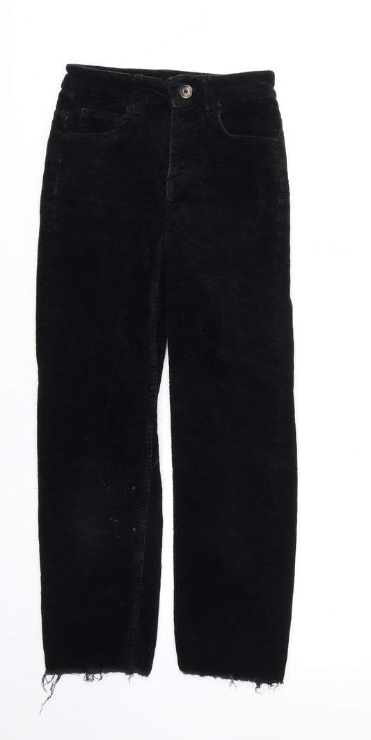 Womens UK Size 6 H&M Relaxed Fit  Black Trousers
