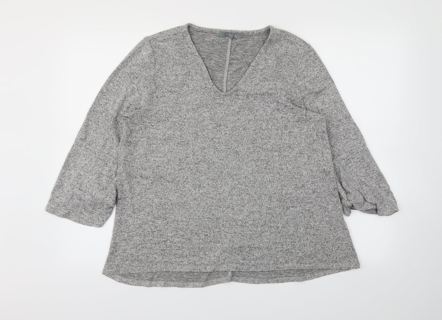 Womens UK Size M COIN 1804 Grey Basic T-Shirt