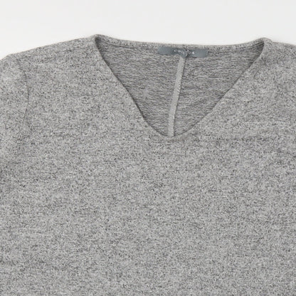 Womens UK Size M COIN 1804 Grey Basic T-Shirt