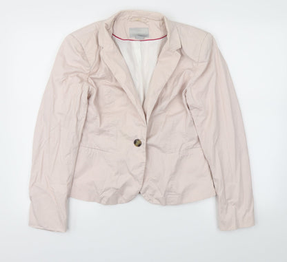 H&M Womens Pink   Jacket Blazer Size 10