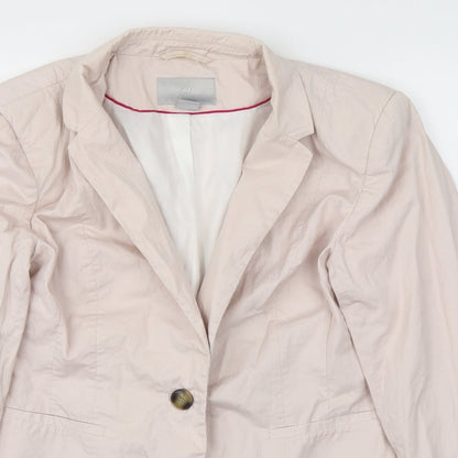 H&M Womens Pink   Jacket Blazer Size 10