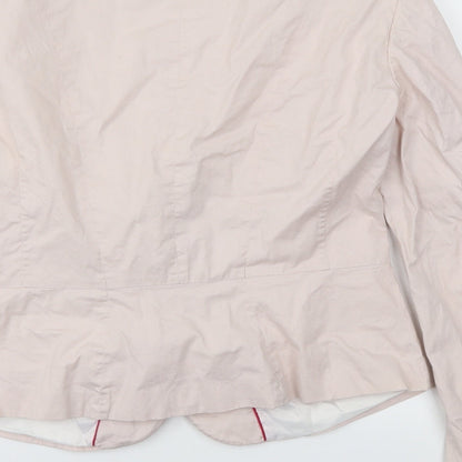 H&M Womens Pink   Jacket Blazer Size 10