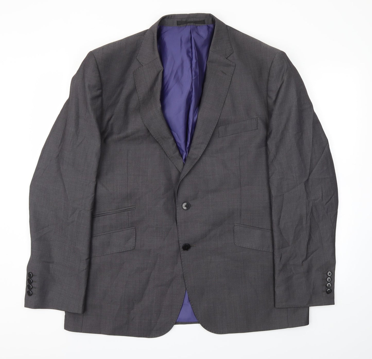 Mens UK Size 46 M&S Regular Grey Suit Jacket