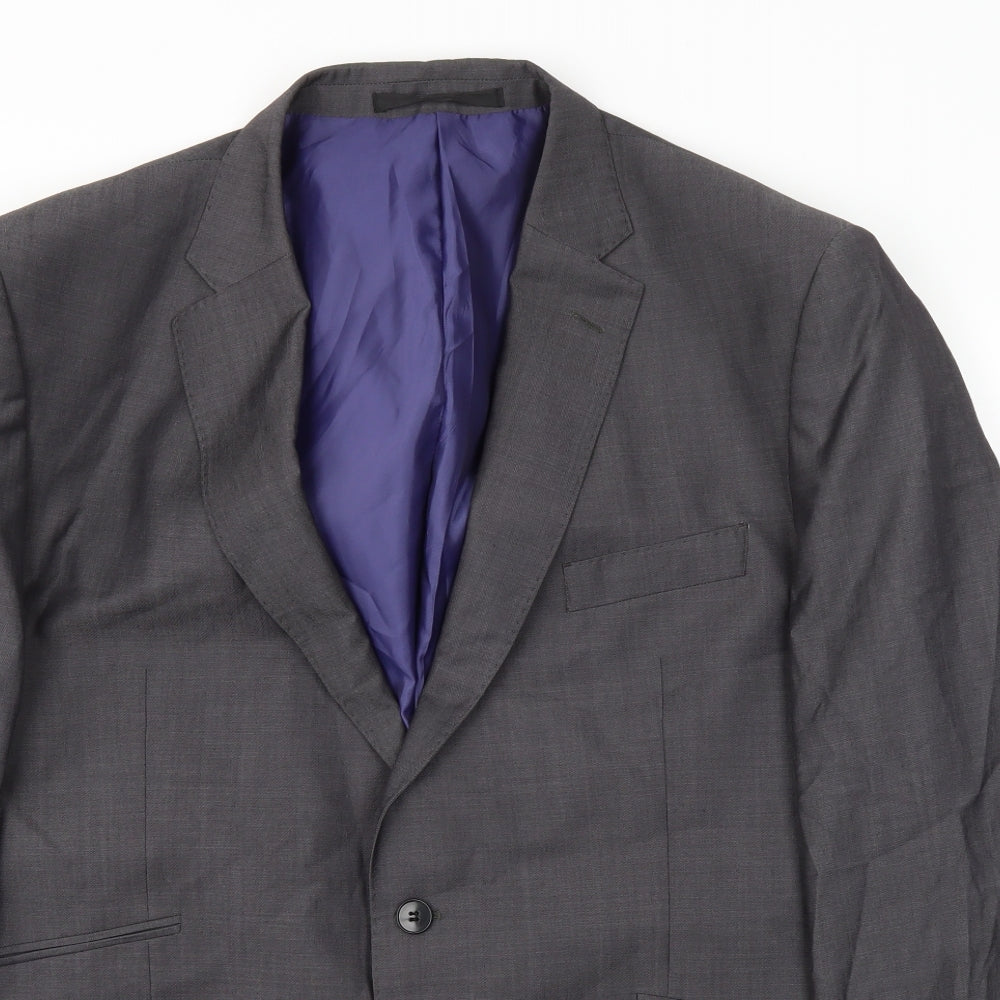 Mens UK Size 46 M&S Regular Grey Suit Jacket