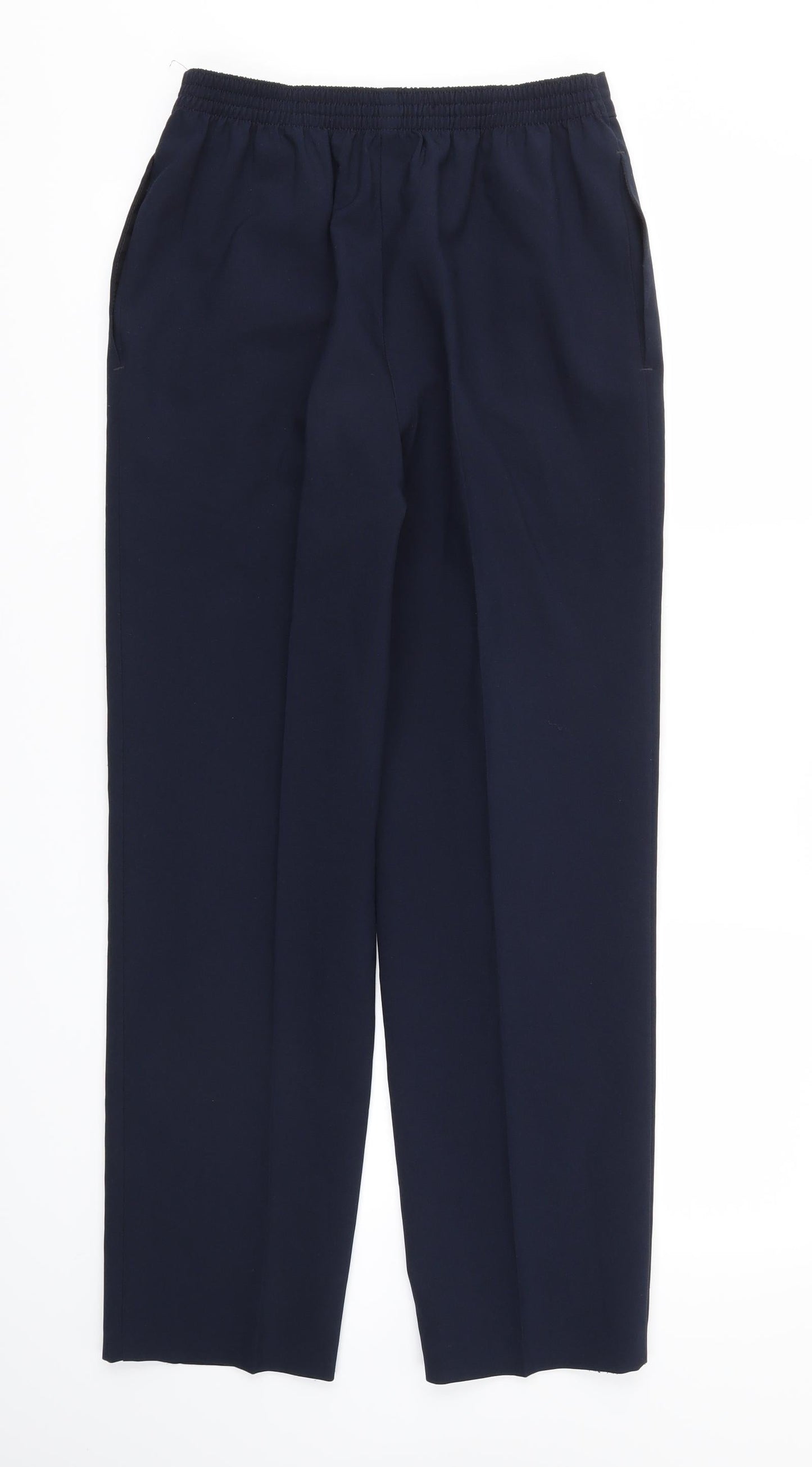 Womens UK Size 10 M&S Regular Fit  Blue Trousers