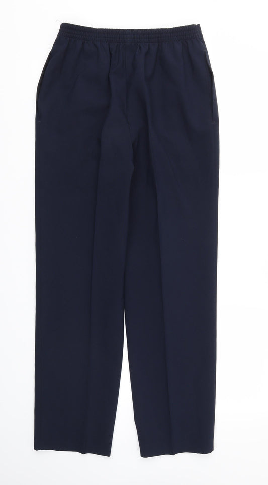 M&S Womens Blue   Trousers  Size 10 L29 in - Stretch waistband