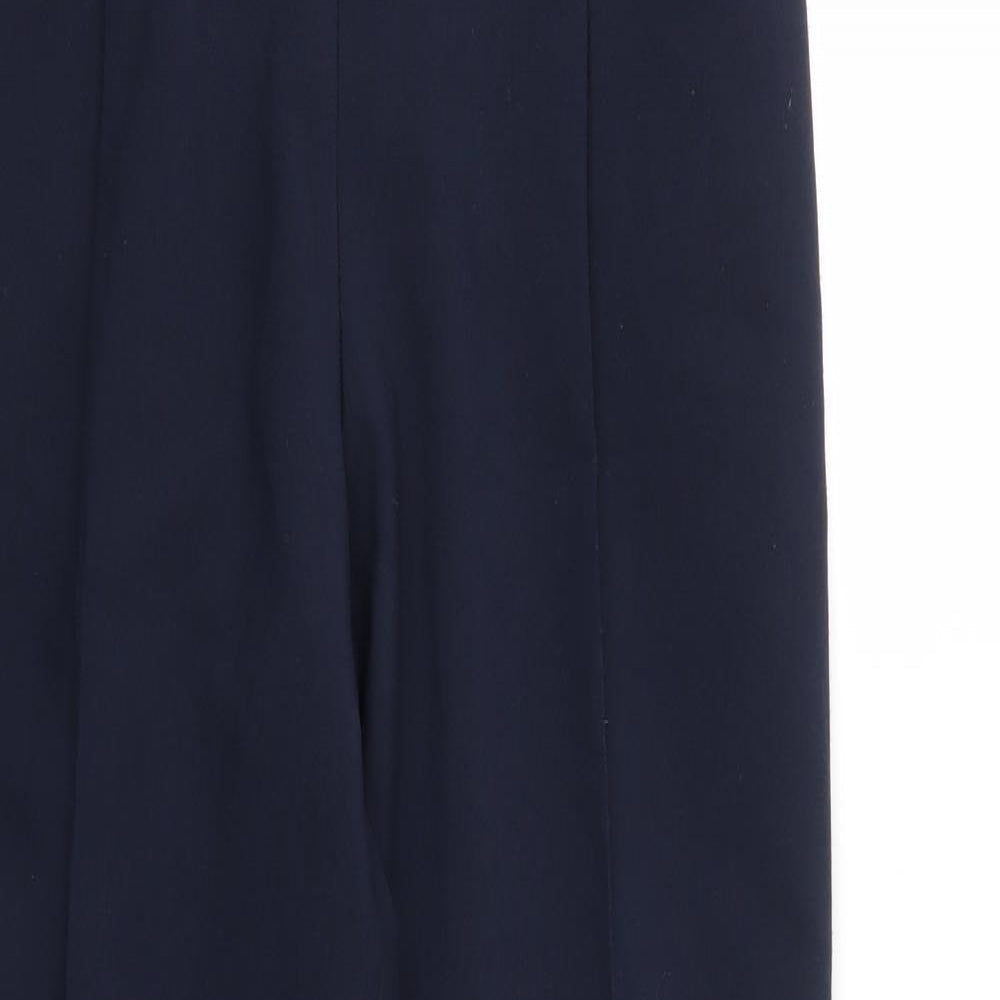 Womens UK Size 10 M&S Regular Fit  Blue Trousers