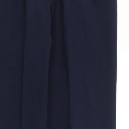 Womens UK Size 10 M&S Regular Fit  Blue Trousers