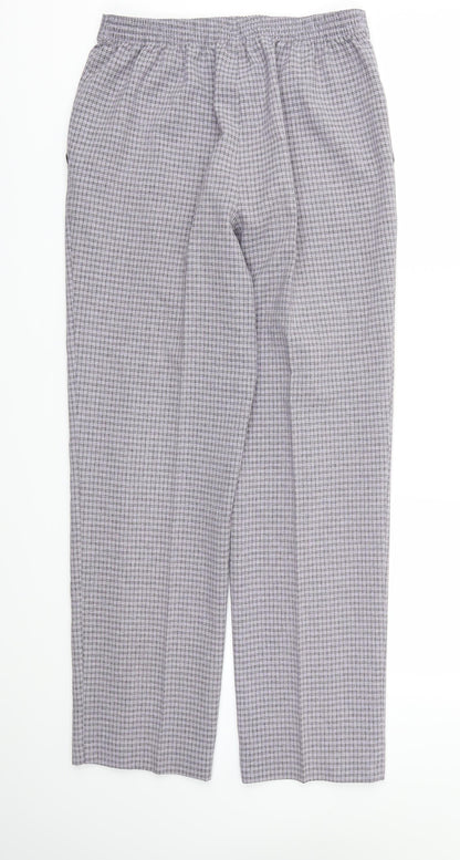 M&S Womens Purple   Trousers  Size 10 L29 in - Stretch waistband