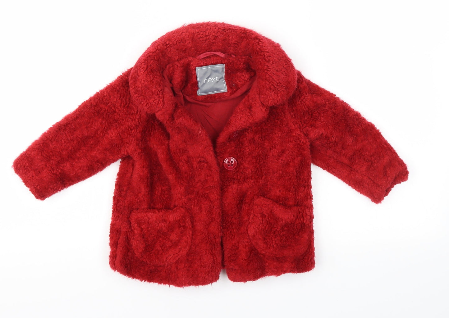 NEXT Girls Red   Basic Jacket Jacket Size 12-18 Months