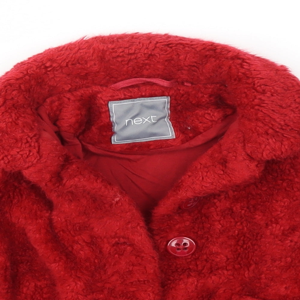 NEXT Girls Red   Basic Jacket Jacket Size 12-18 Months