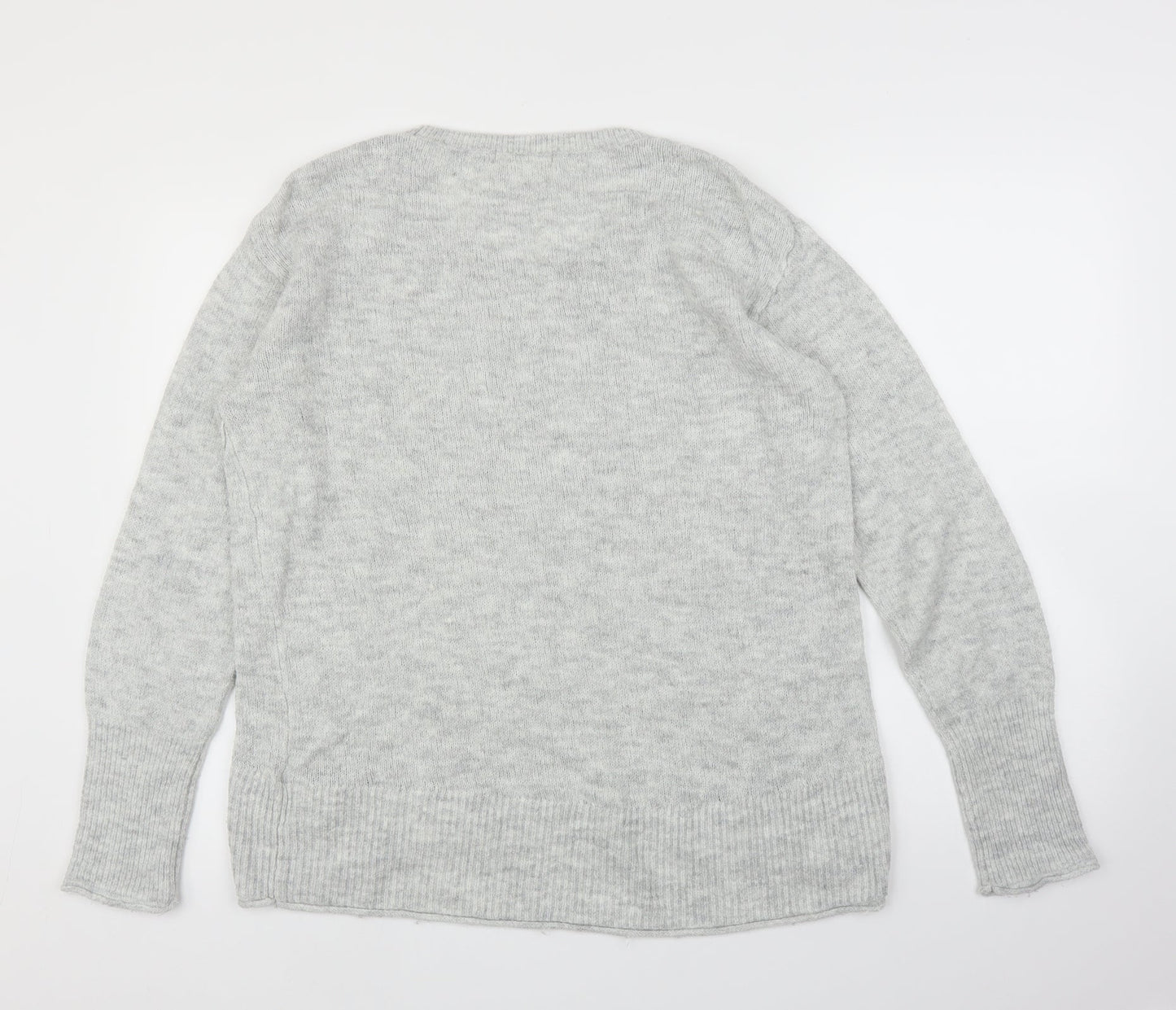 H&M Womens Grey   Pullover Jumper Size L
