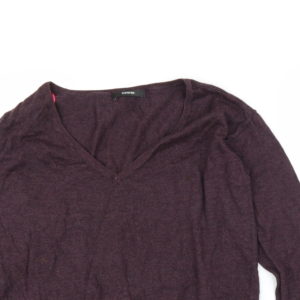 George Womens Purple   Pullover Jumper Size 10