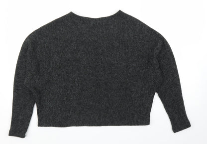 H&M Womens Grey   Pullover Jumper Size XS  - Cropped