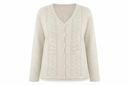 Bonmarché Womens Beige Cardigan Jumper Size M